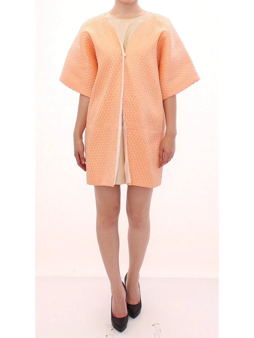 Pink Short Sleeves Jacket Coat