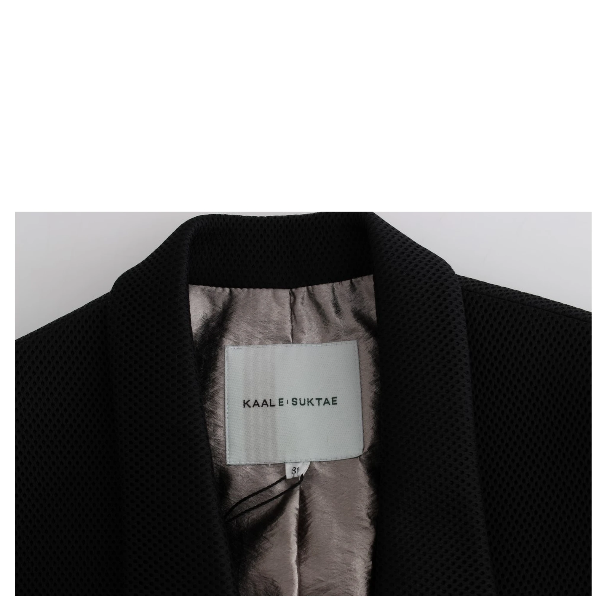 Black Coat Trench Long Draped Jacket Blazer