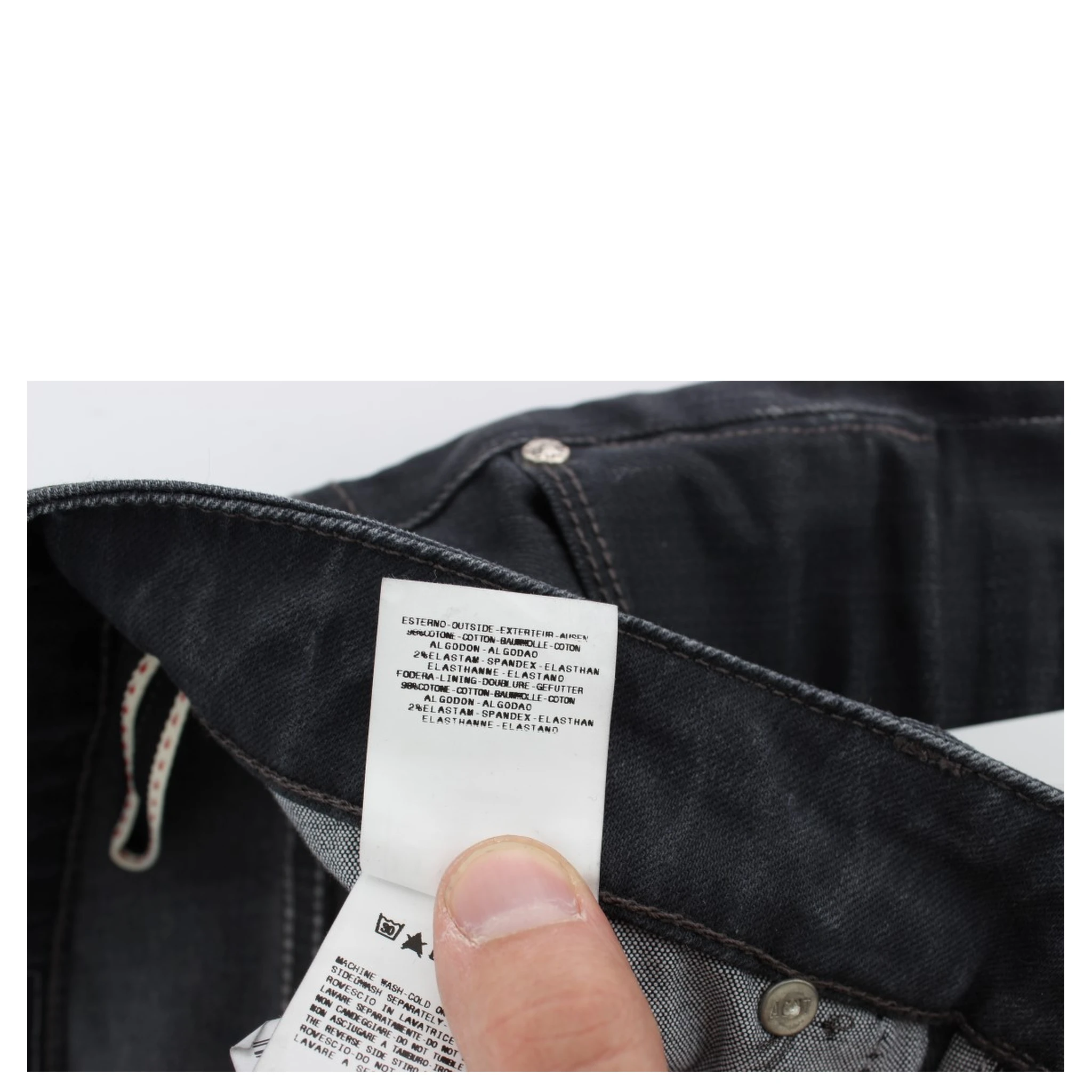 Gray Cotton Stretch Slim Fit Jeans