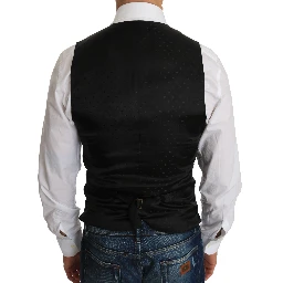 Black Wool Dress Waistcoat