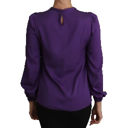 Purple Blouse Prince  Fairy Tale Embellished  Top