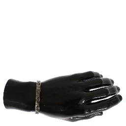 Gray Rhodium 925 Silver Bangle Bracelet