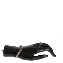 Gray Rhodium 925 Silver Bangle Bracelet