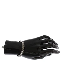 Gray Rhodium 925 Silver Bangle Bracelet