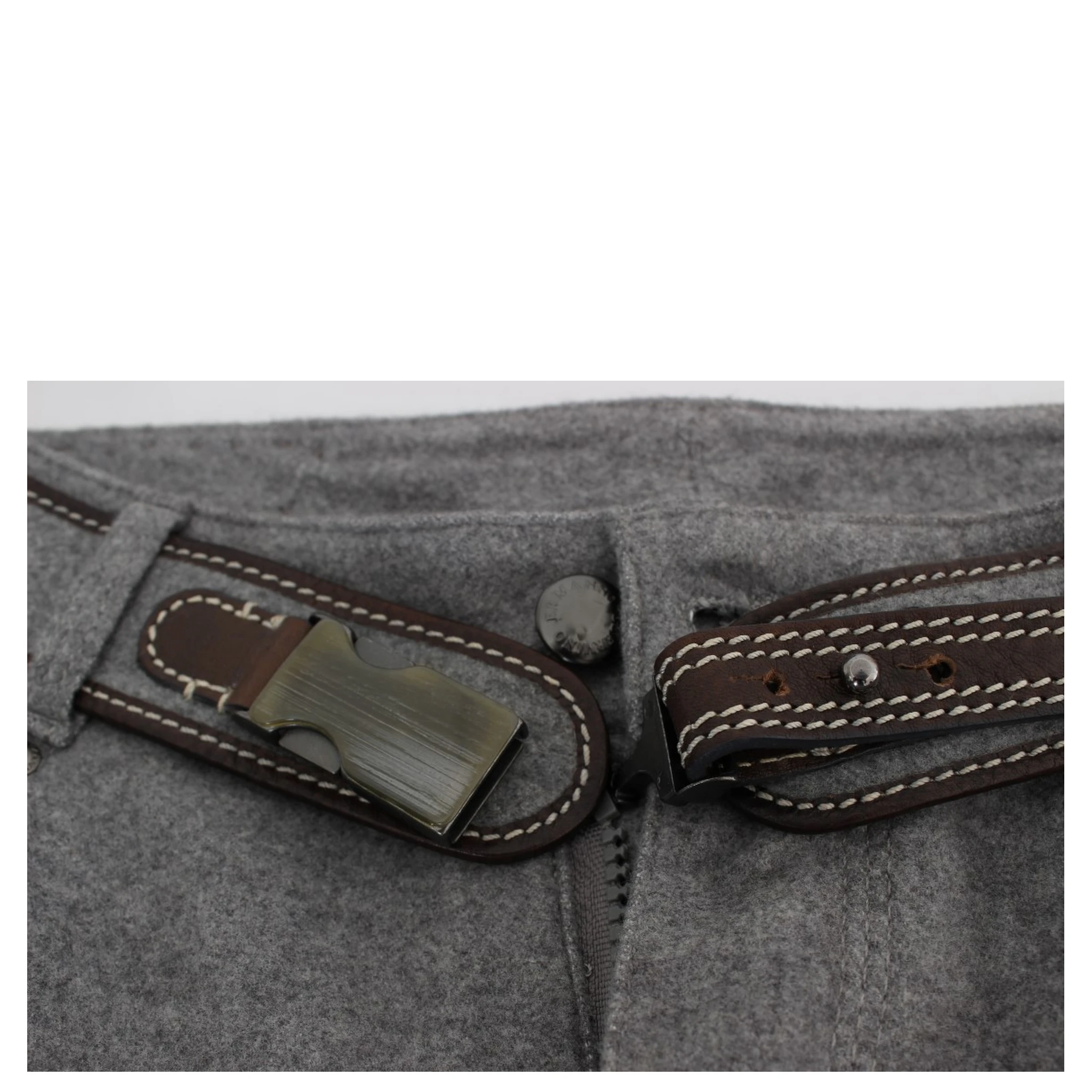 Gray Cotton Slim Fit Casual Bootcut Pants