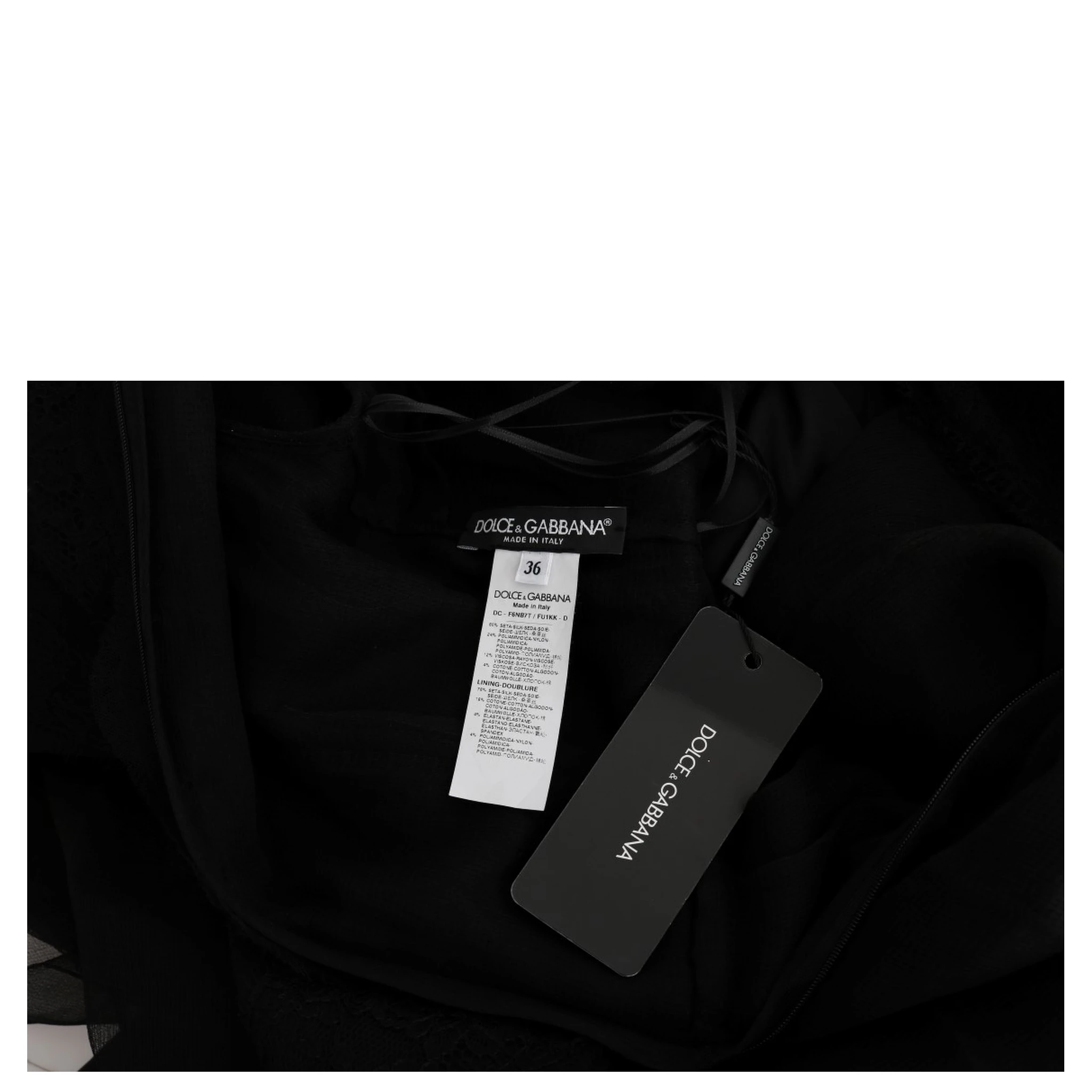 Black Floral Lace Sheath Silk Dress