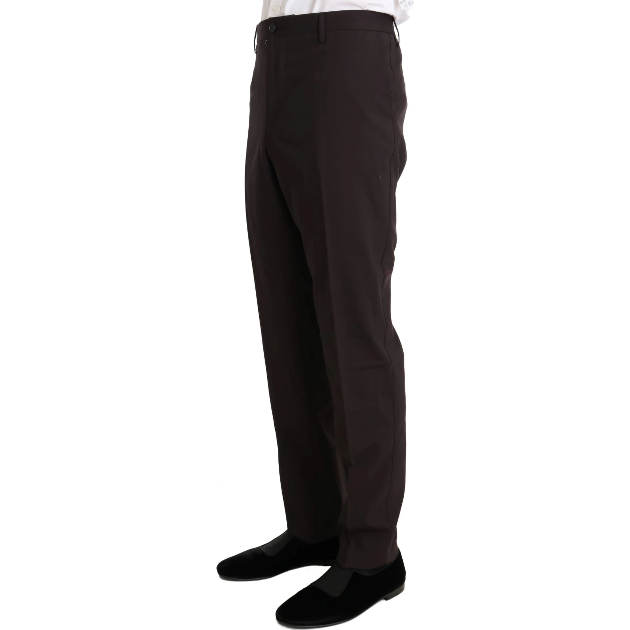 Bordeaux Wool Stretch Long 3 Piece Suit