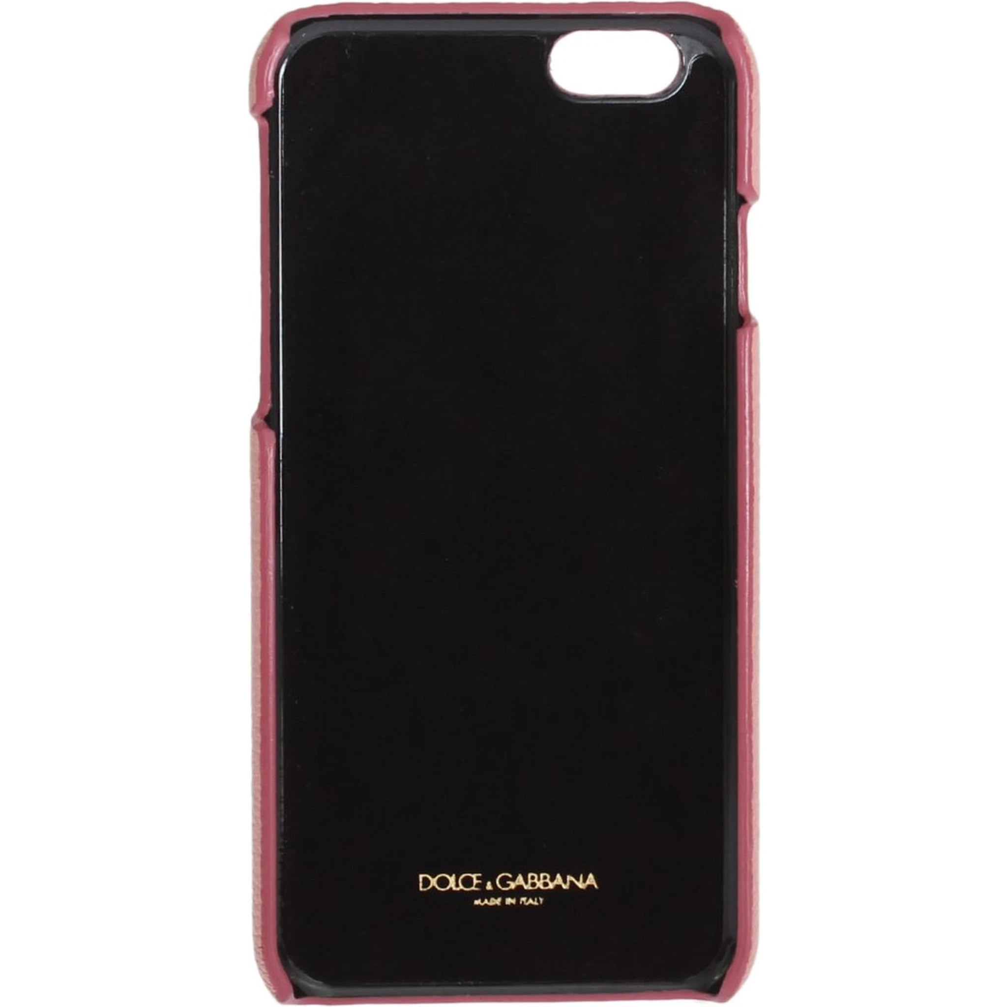 Pink Leather Heart Crystal Phone Case