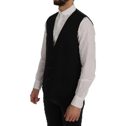Black STAFF Wool Stretch Vest