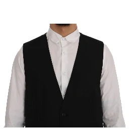 Black STAFF Wool Stretch Vest