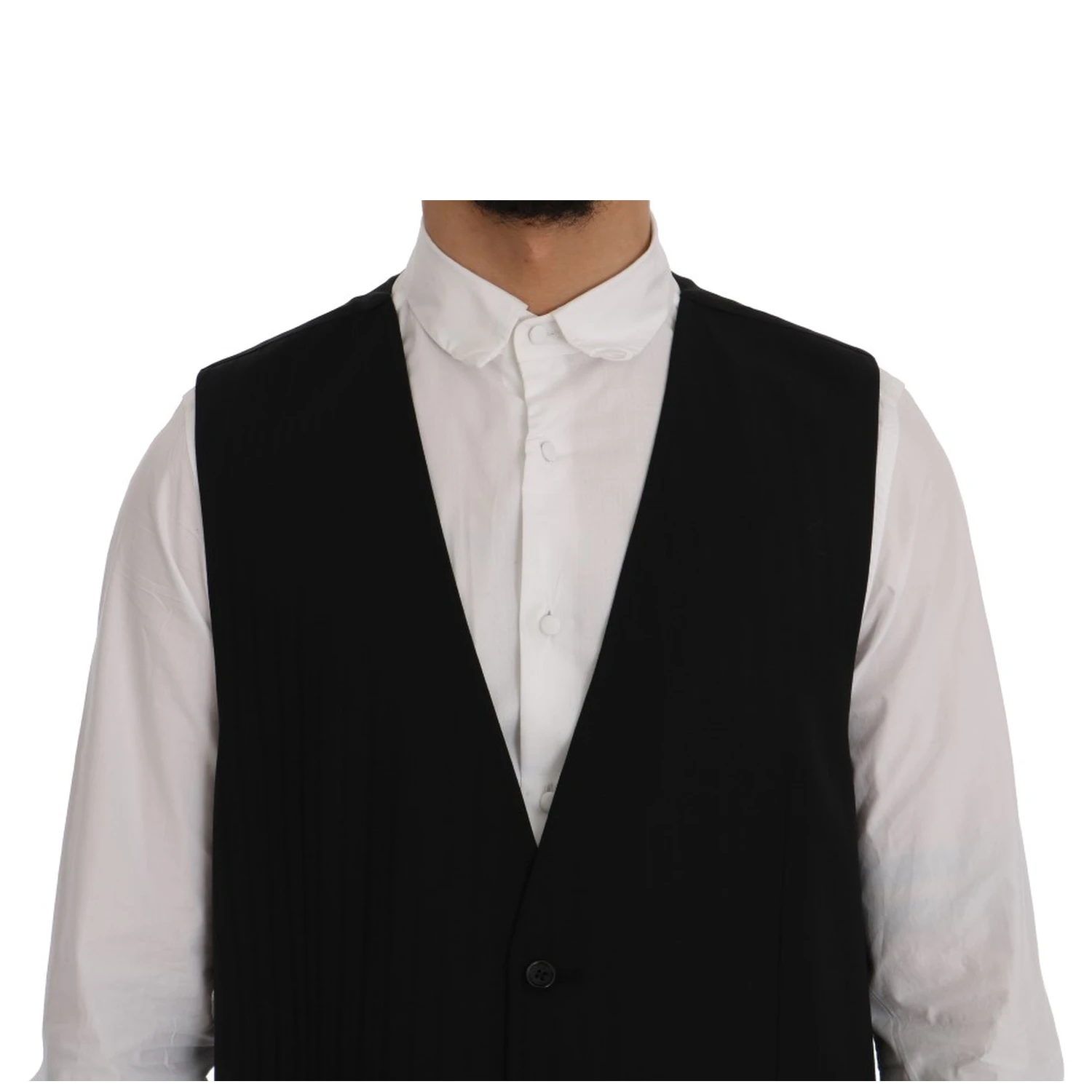 Black STAFF Wool Stretch Vest