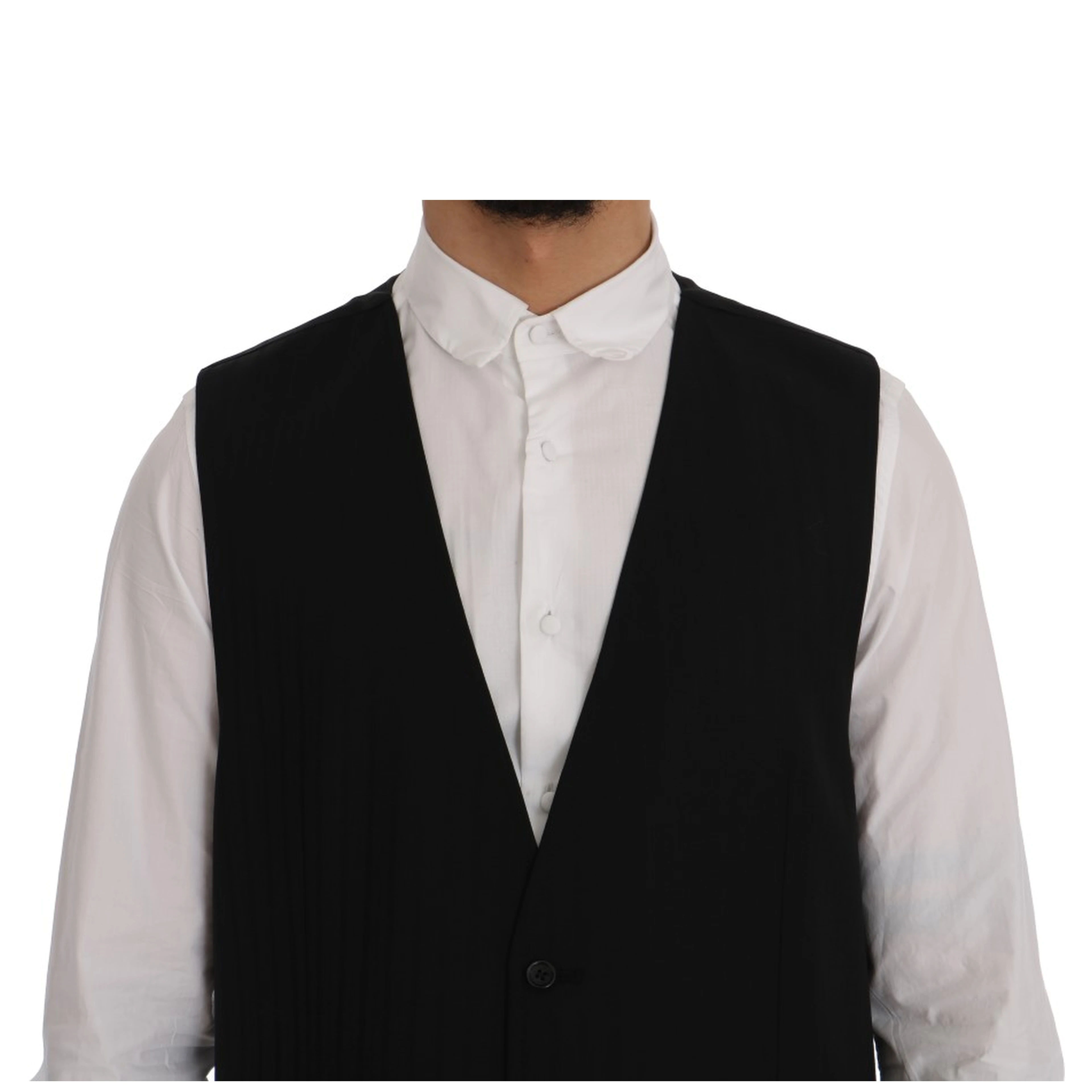 Black STAFF Wool Stretch Vest