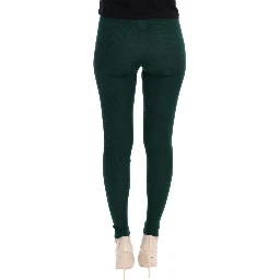 Green Cashmere Stretch Tights
