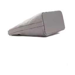 Gray Leather Shoulder Bag