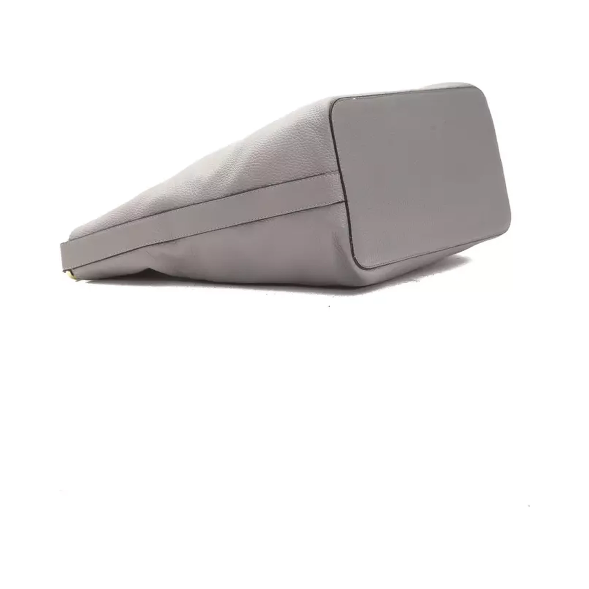 Gray Leather Shoulder Bag