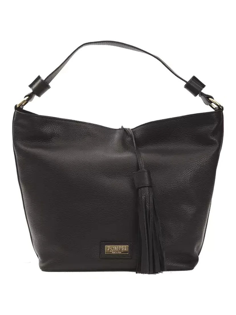 Black Leather Shoulder Bag
