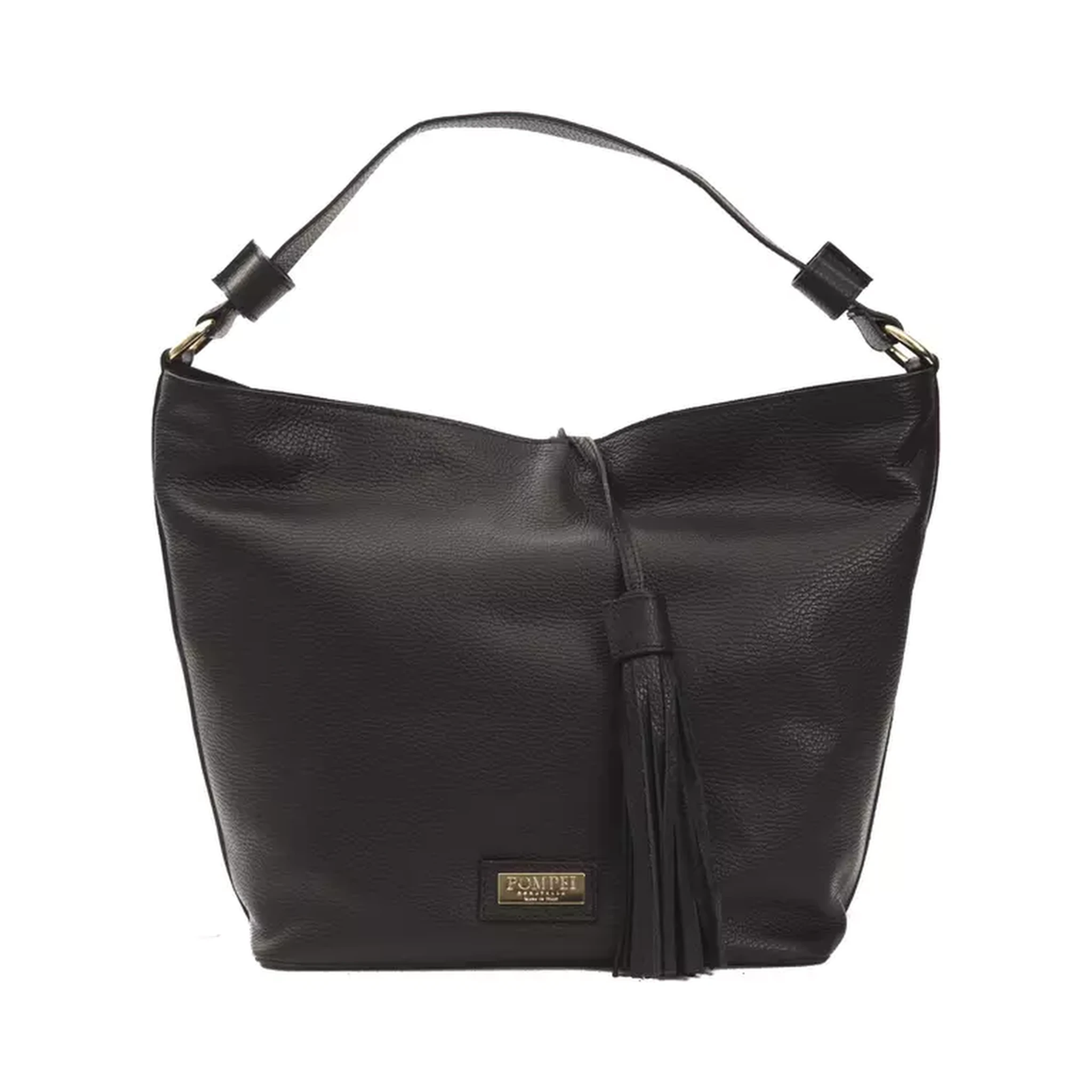 Black Leather Shoulder Bag