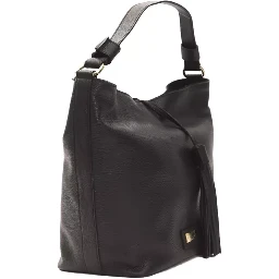 Black Leather Shoulder Bag