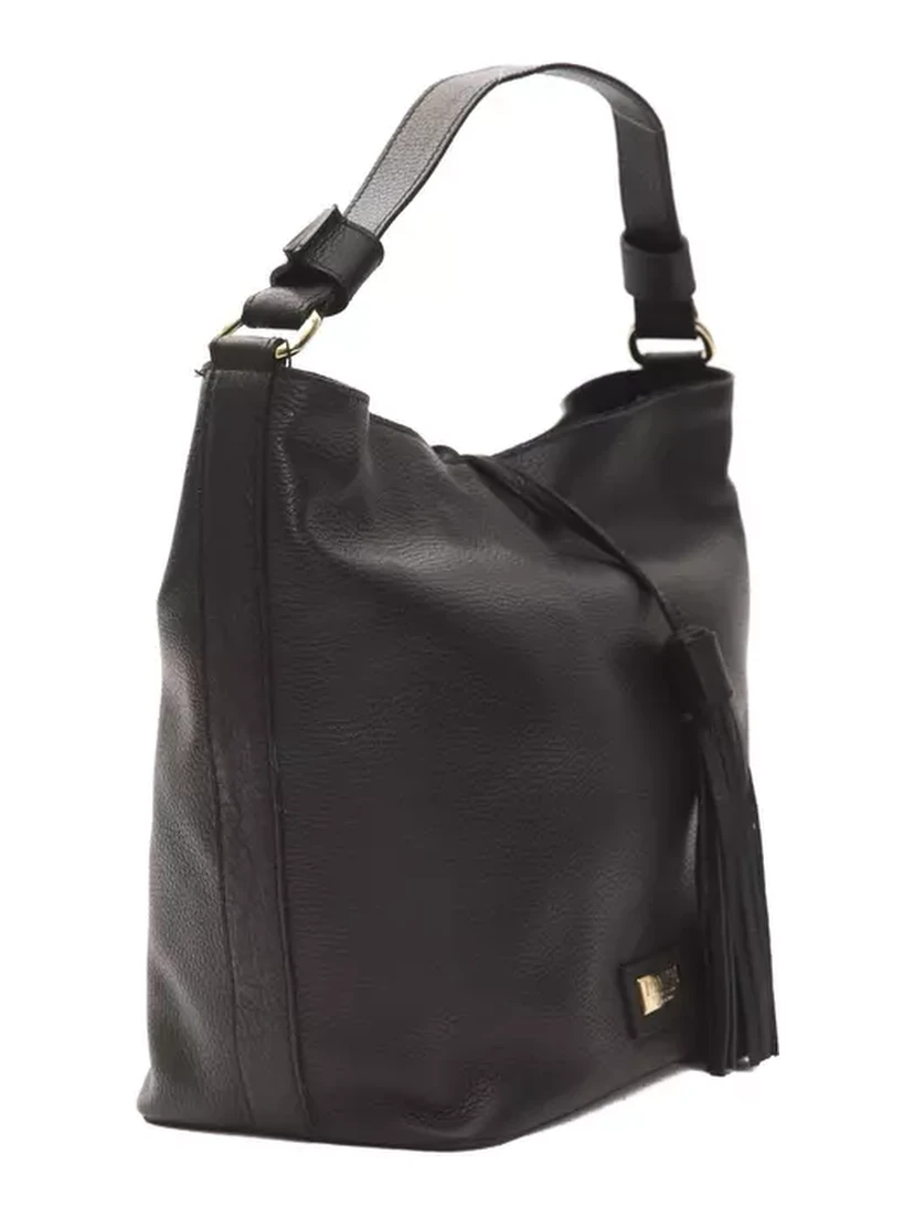 Black Leather Shoulder Bag