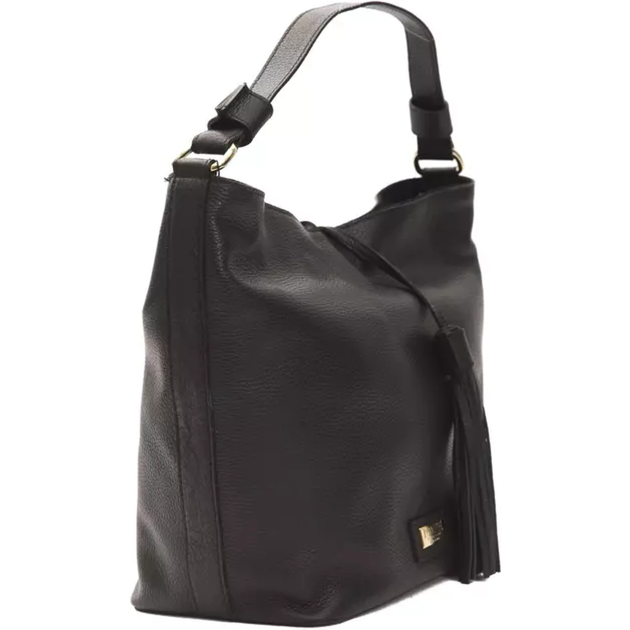 Black Leather Shoulder Bag