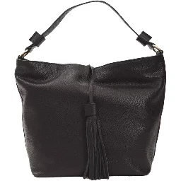 Black Leather Shoulder Bag