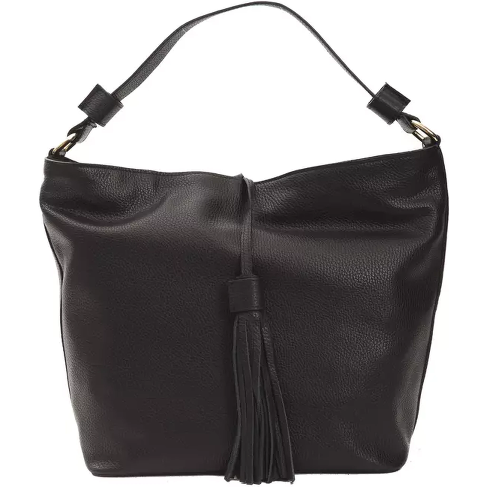Black Leather Shoulder Bag