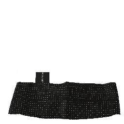 Black Dotted Waist Belt Silk Cummerbund