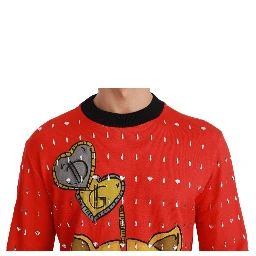 Red Crystal Pig of the Year Sweater