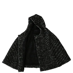Gray Tweet Wool Kaftan Jacket Coat Top
