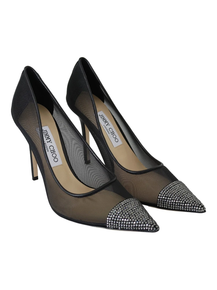 Black Mesh Amika 85 Diamond Pumps Shoes alternative