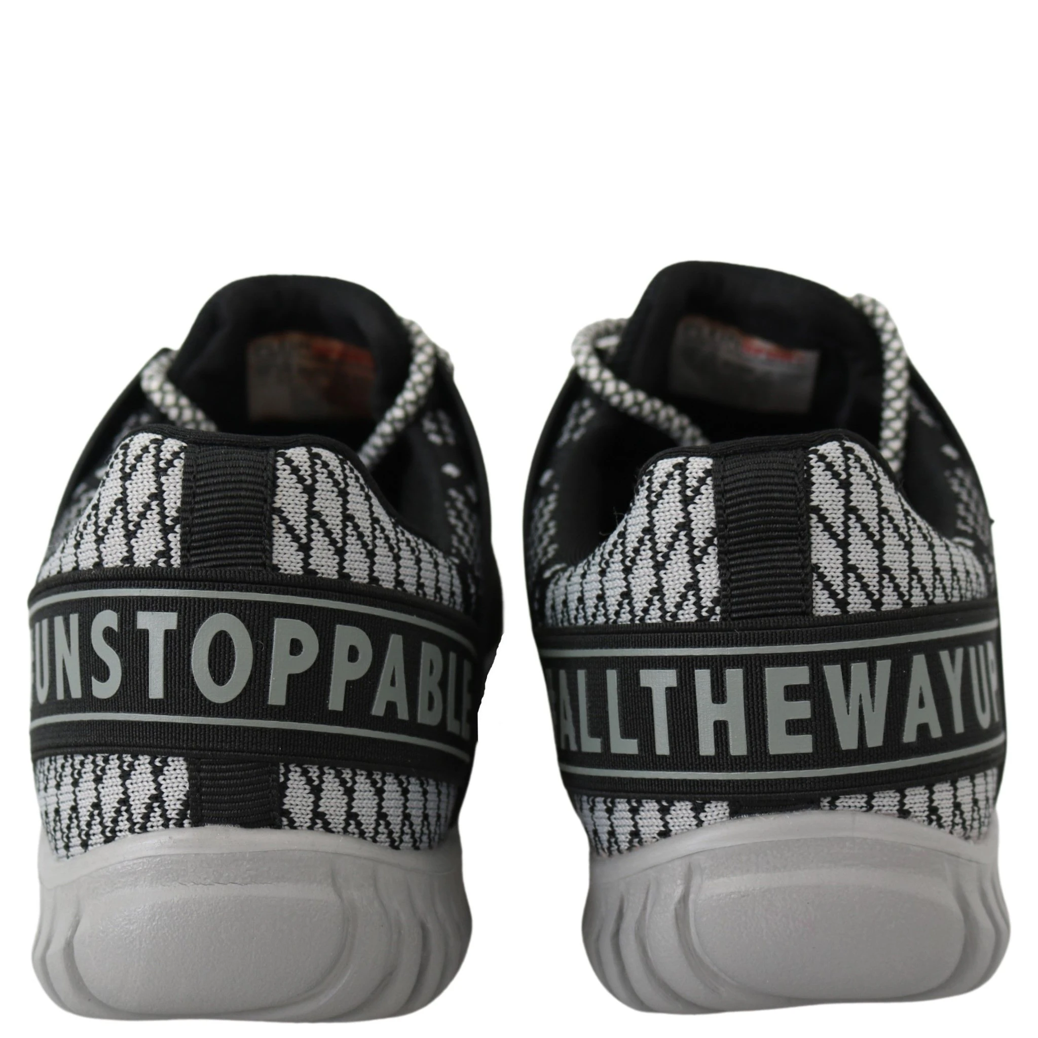 Black Polyester Runner Mason Sneakers Shoes