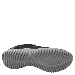 Black Polyester Runner Mason Sneakers Shoes