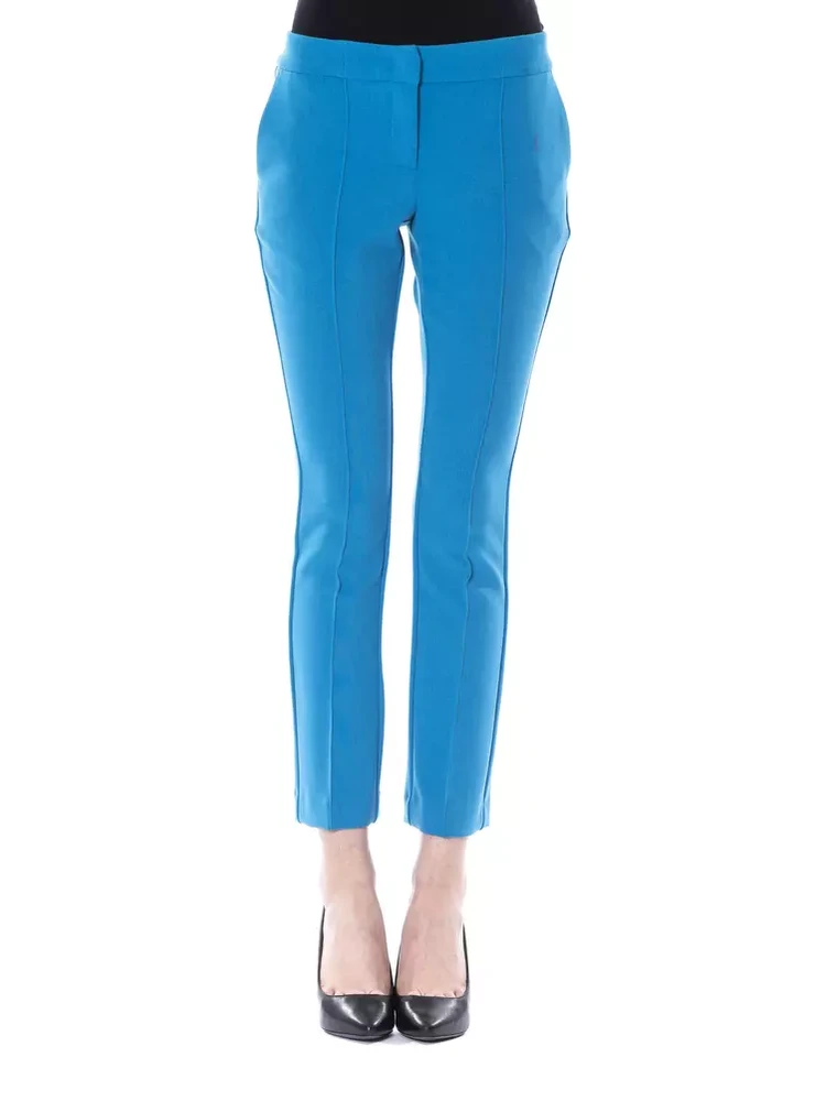 Light Blue Polyester Pant