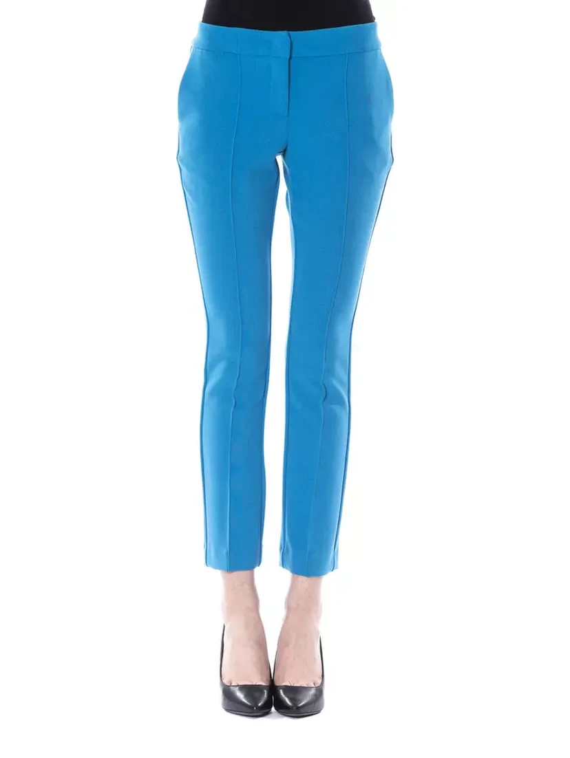 Light Blue Polyester Pant