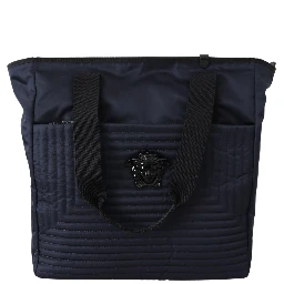 Blue Nylon Tote Bag