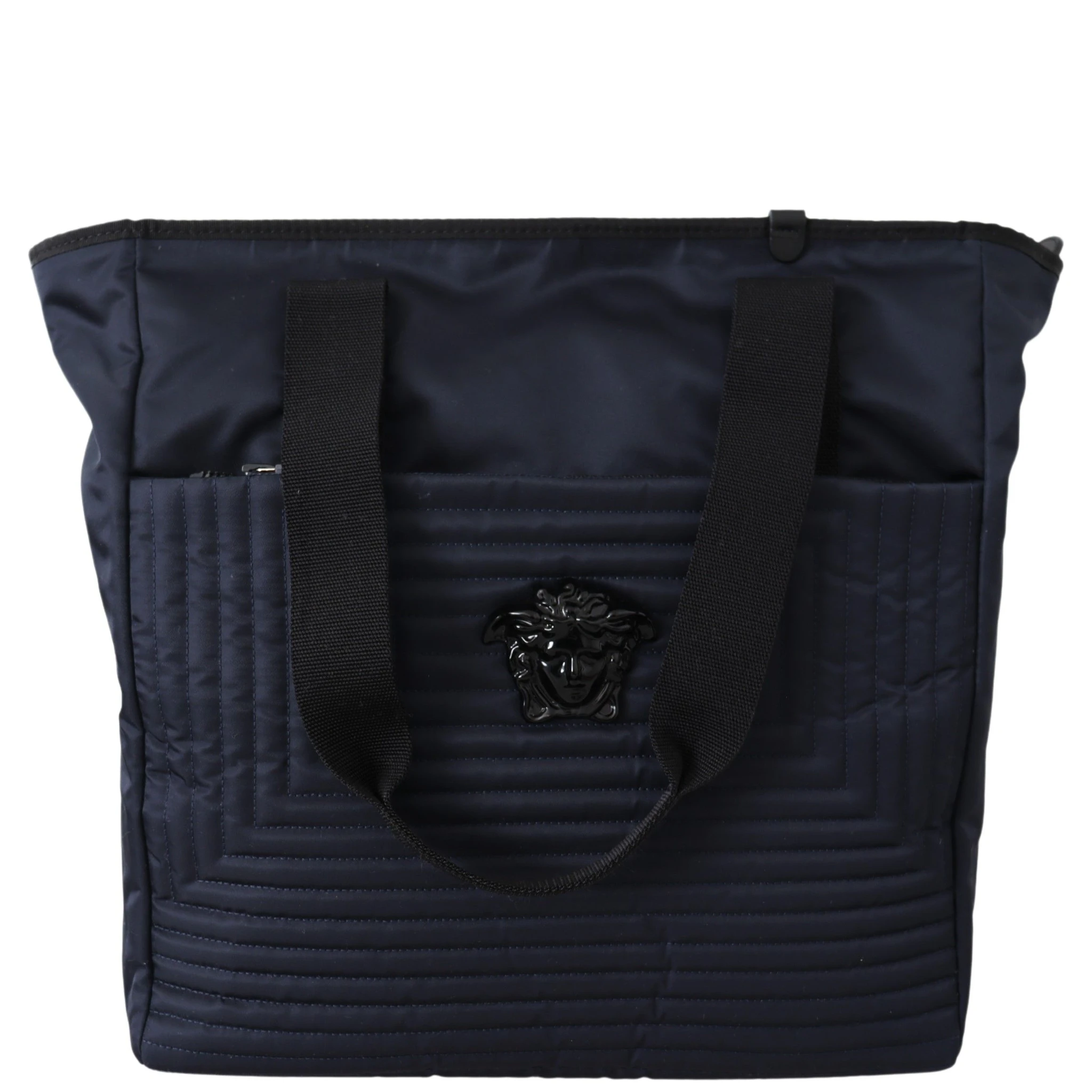 Blue Nylon Tote Bag