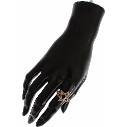 Womens Clear CZ Gold 925 Silver Ring