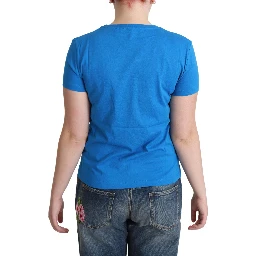 Blue Cotton Come Play 4 Us Print T-shirt