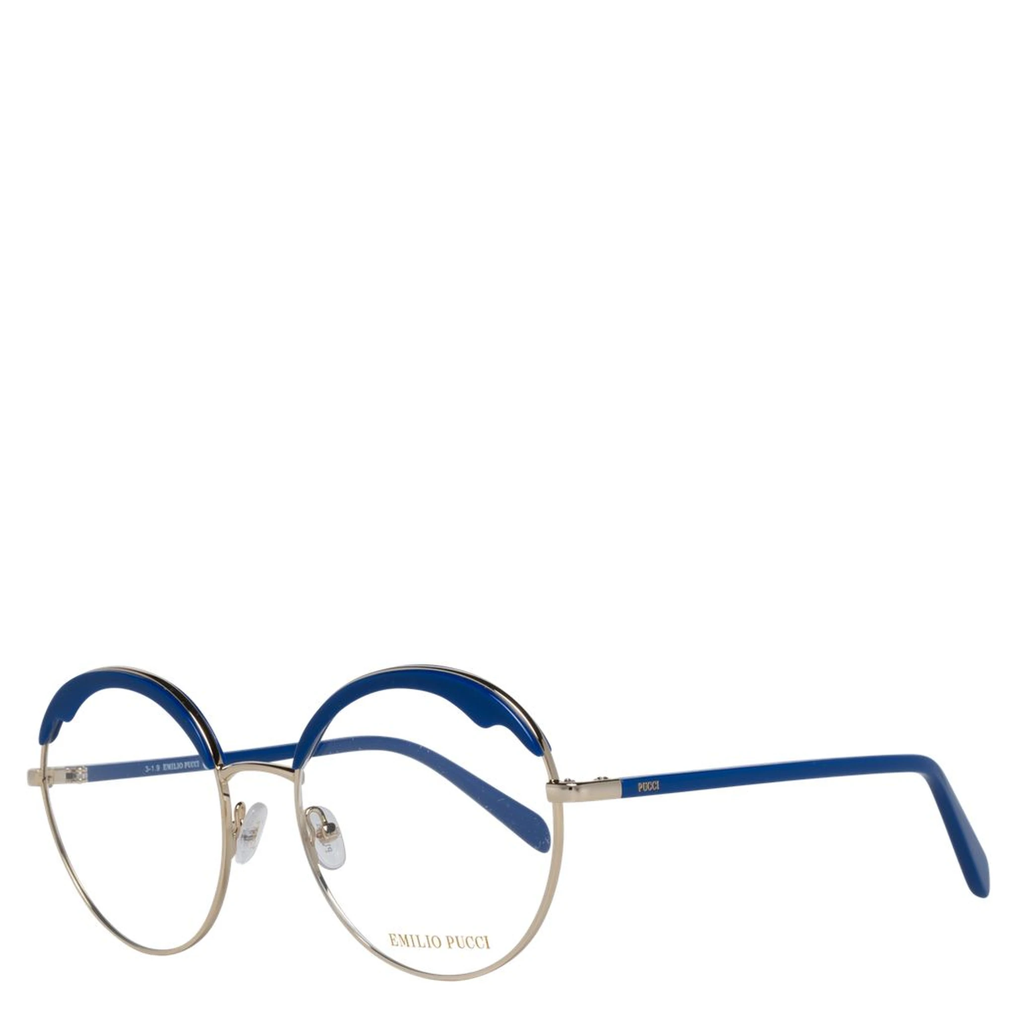 نظارات (إطارات) زرقاء من المعدن والبلاستيك