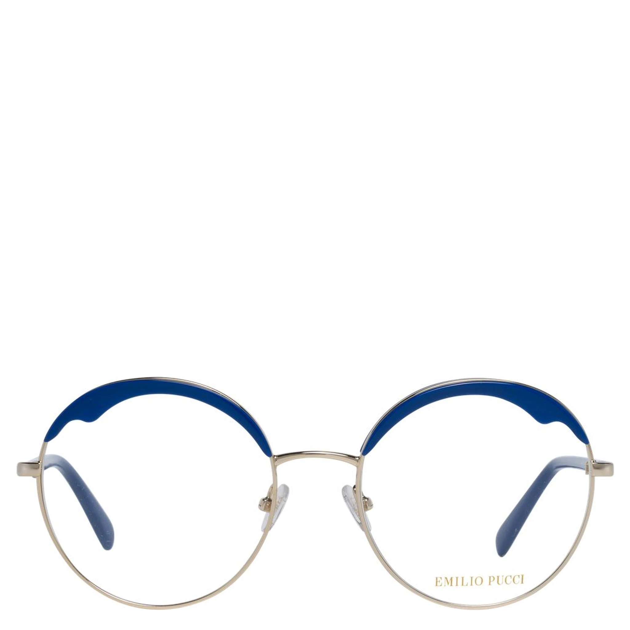 نظارات (إطارات) زرقاء من المعدن والبلاستيك