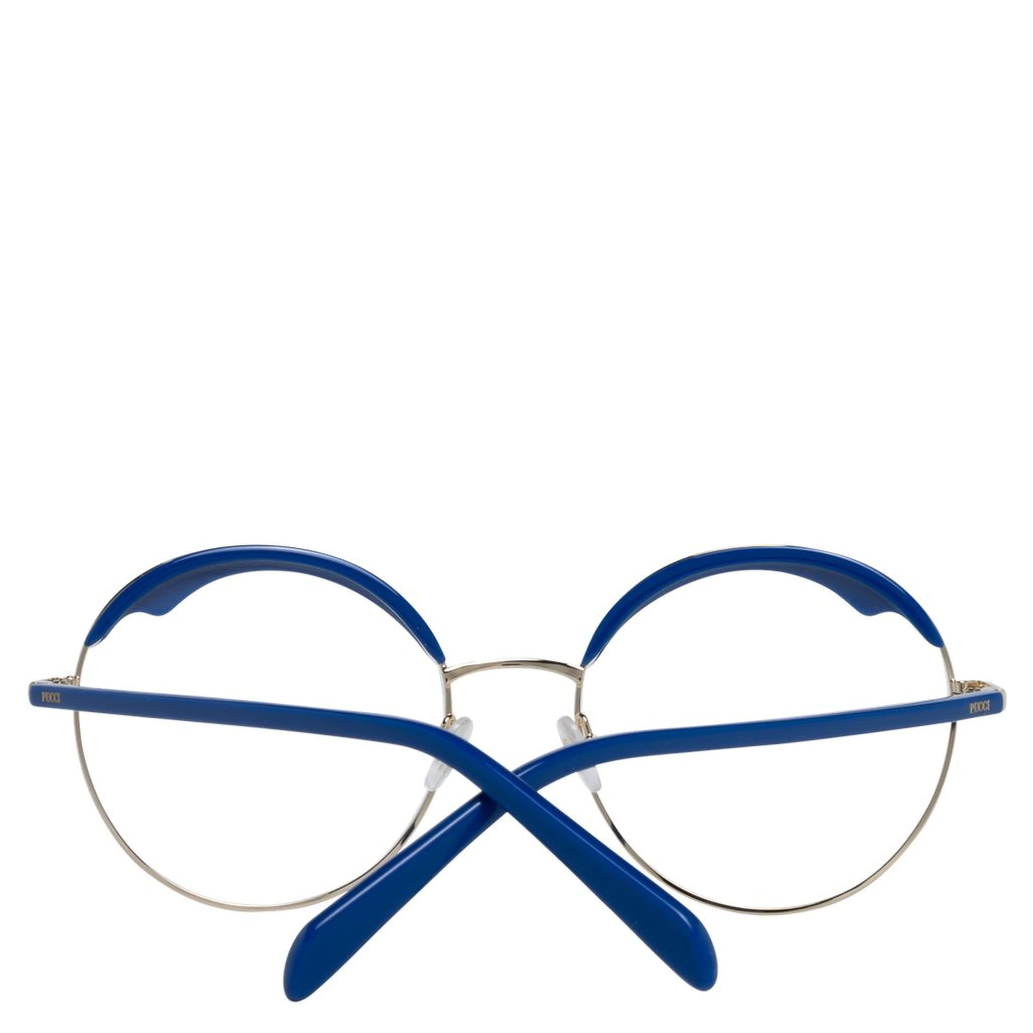 نظارات (إطارات) زرقاء من المعدن والبلاستيك