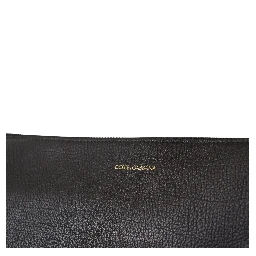 Black Exotic Leather Shoulder Sling Alta Sartoria Bag