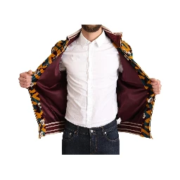 Multicolor Velvet DG Logo Mens Sweater Jacket