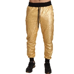 Gold Pig Of The Year Cotton Trousers Pants