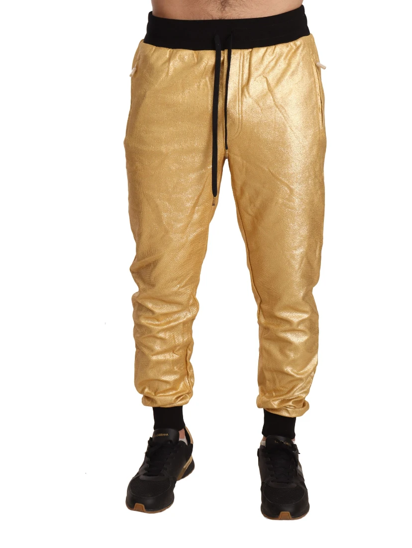 Gold Pig Of The Year Cotton Trousers Pants