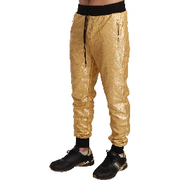 Gold Pig Of The Year Cotton Trousers Pants