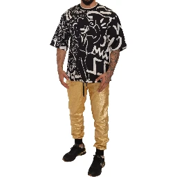 Gold Pig Of The Year Cotton Trousers Pants