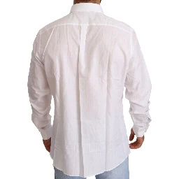 White Cotton Slim Fit Men MARTINI Shirt