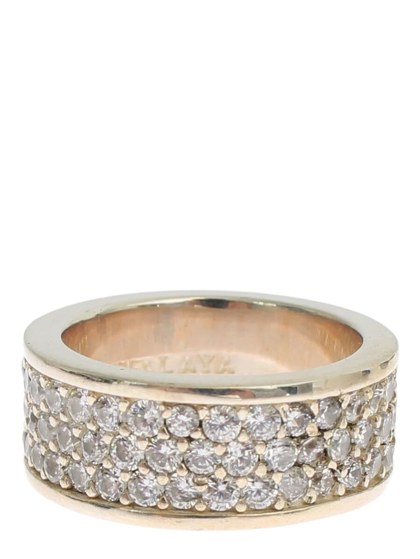 Silver Womens CZ 925 Sterling Ring