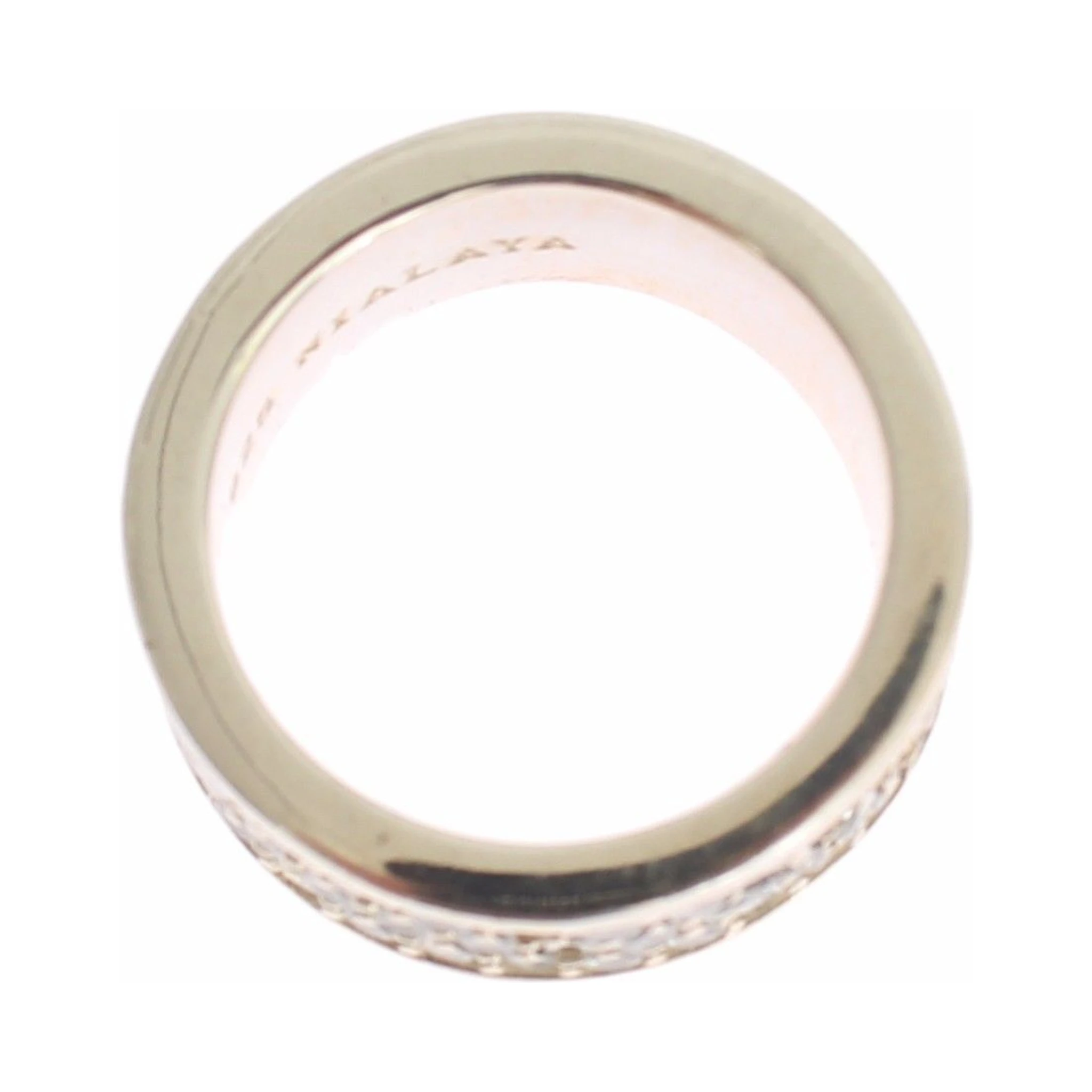 Silver Womens CZ 925 Sterling Ring